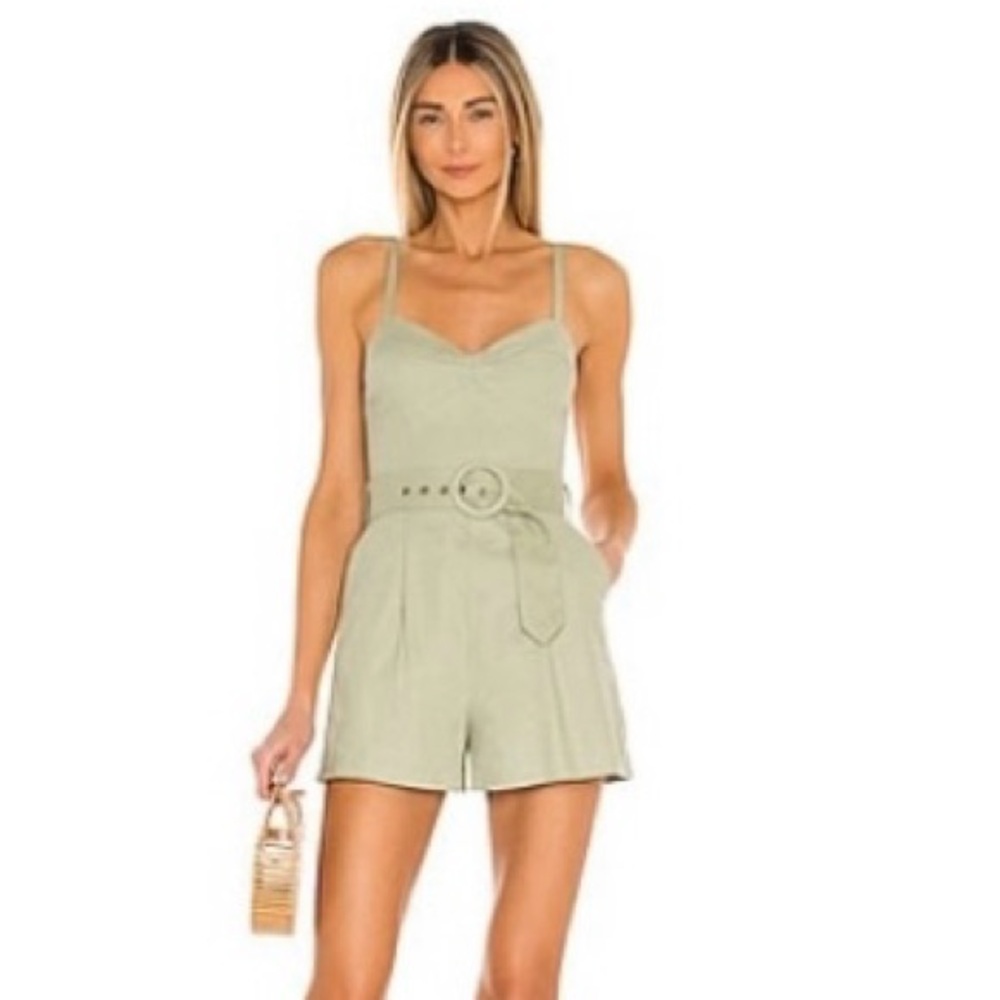 House of Harlow 1960 Sage Green Romper